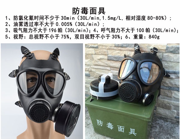 军用防毒面具